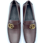 Men's Moccasins Gucci Buckle Shoe (Brown)