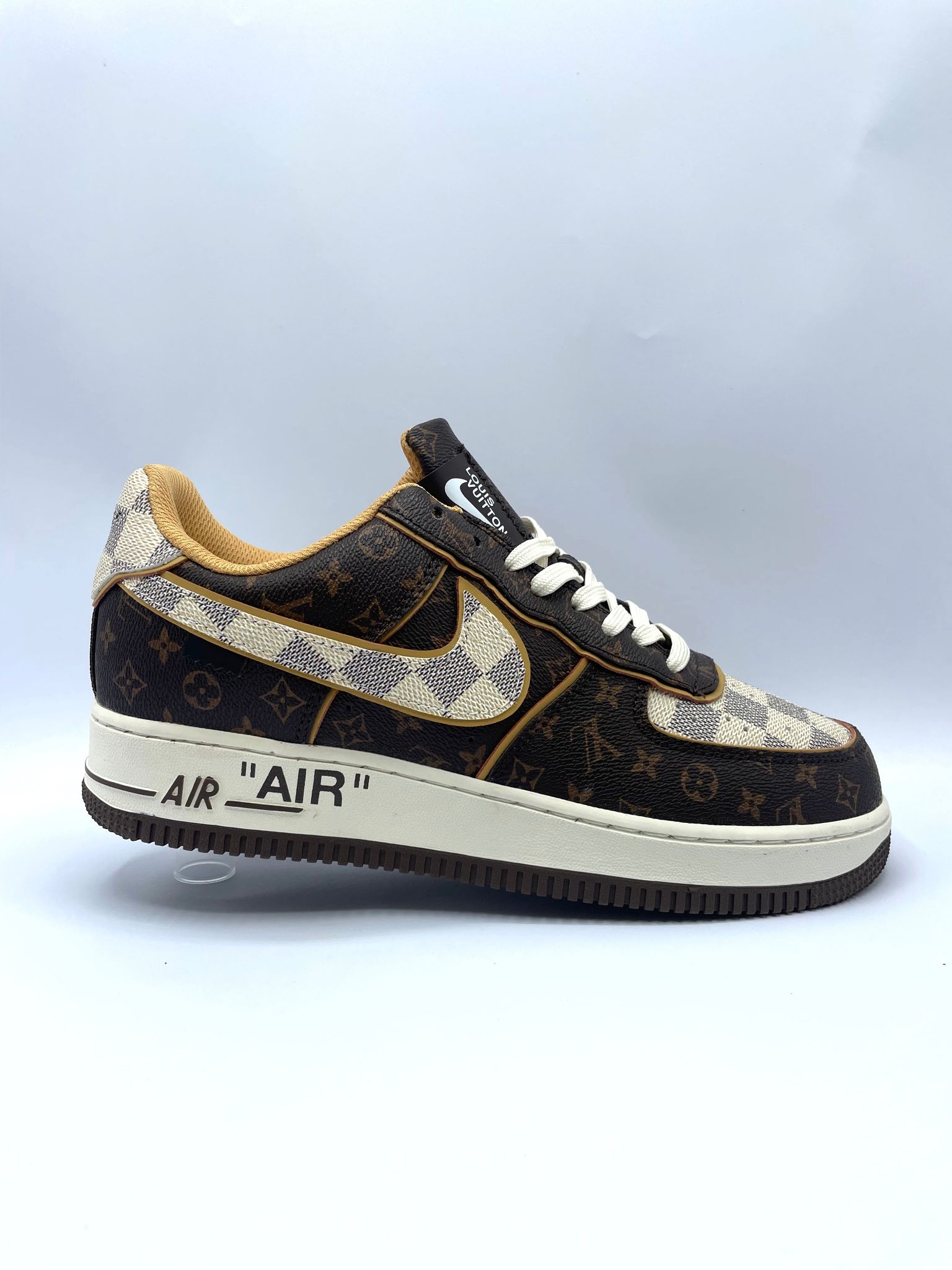 Nike Air Force 1 Low Louis Vuitton Monogram Brown Damier Azur