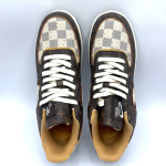 AF 1 Low x LV Monogram Brown Damier Azur Shoes Sneakers (With Box