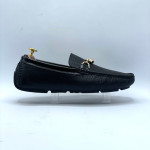Men's Moccasins Tassels Shoe (Black)
