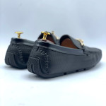 Men's Moccasins Tassels Shoe (Black)