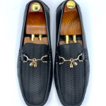 Men's Moccasins Tassels Shoe (Black)
