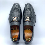 Men's Semiformal LV Buckled Shoe (Black)