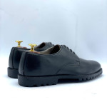 Men's Semiformal Lace-up Shoe with Chunky Sole (Black)