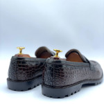 Men's Semiformal Crocodile With Heighted Vibram Sole (Brown)